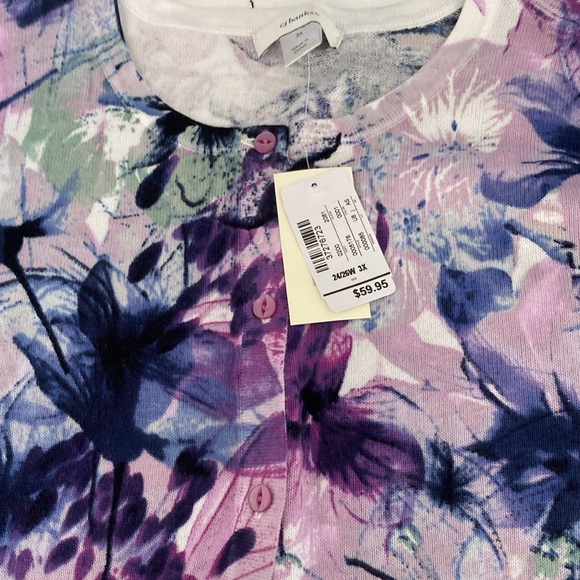 New CJ Banks button up sweater 100% cotton - Picture 4 of 10